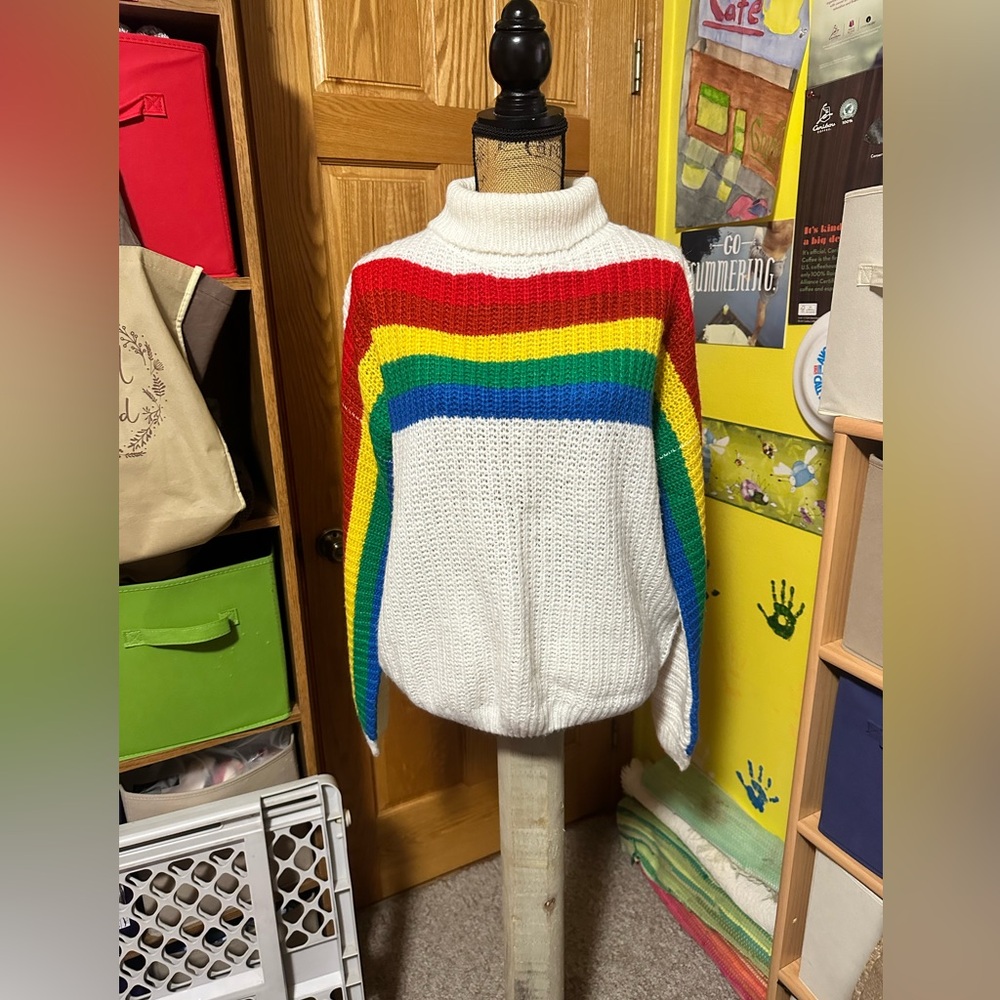 🌈Fantastic Fawn Rainbow Sweater
